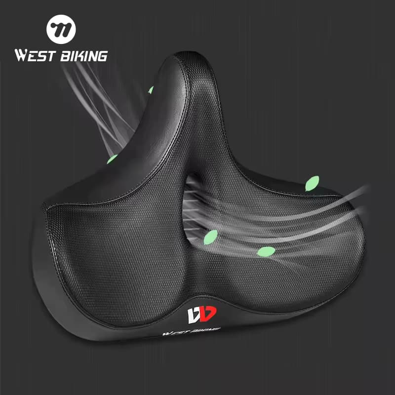 WEST BIKING New Hot Selling Bike Cycling Saddle Thicken Widen MTB Saddles Bike Soft Comfortable Cycling Seat Bicycle Saddle. Tilbud fra Alibaba US.