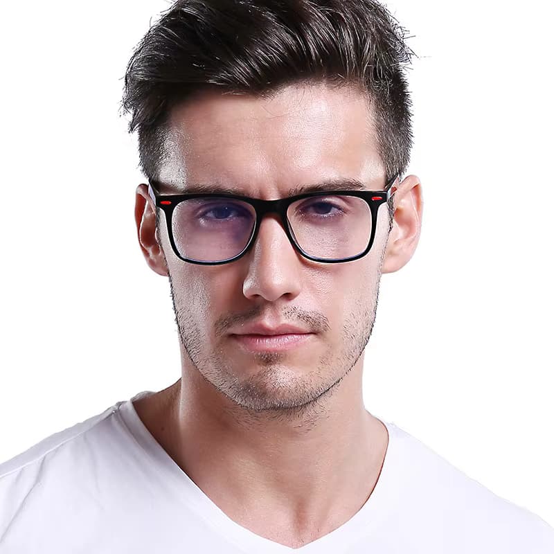 Sunbest 8030 Men's Optical Frames Eyeglasses TR90 Square Blue Light Blocking Computer Prescription Glasses Classic Rivet Solid. Tilbud fra Alibaba US.