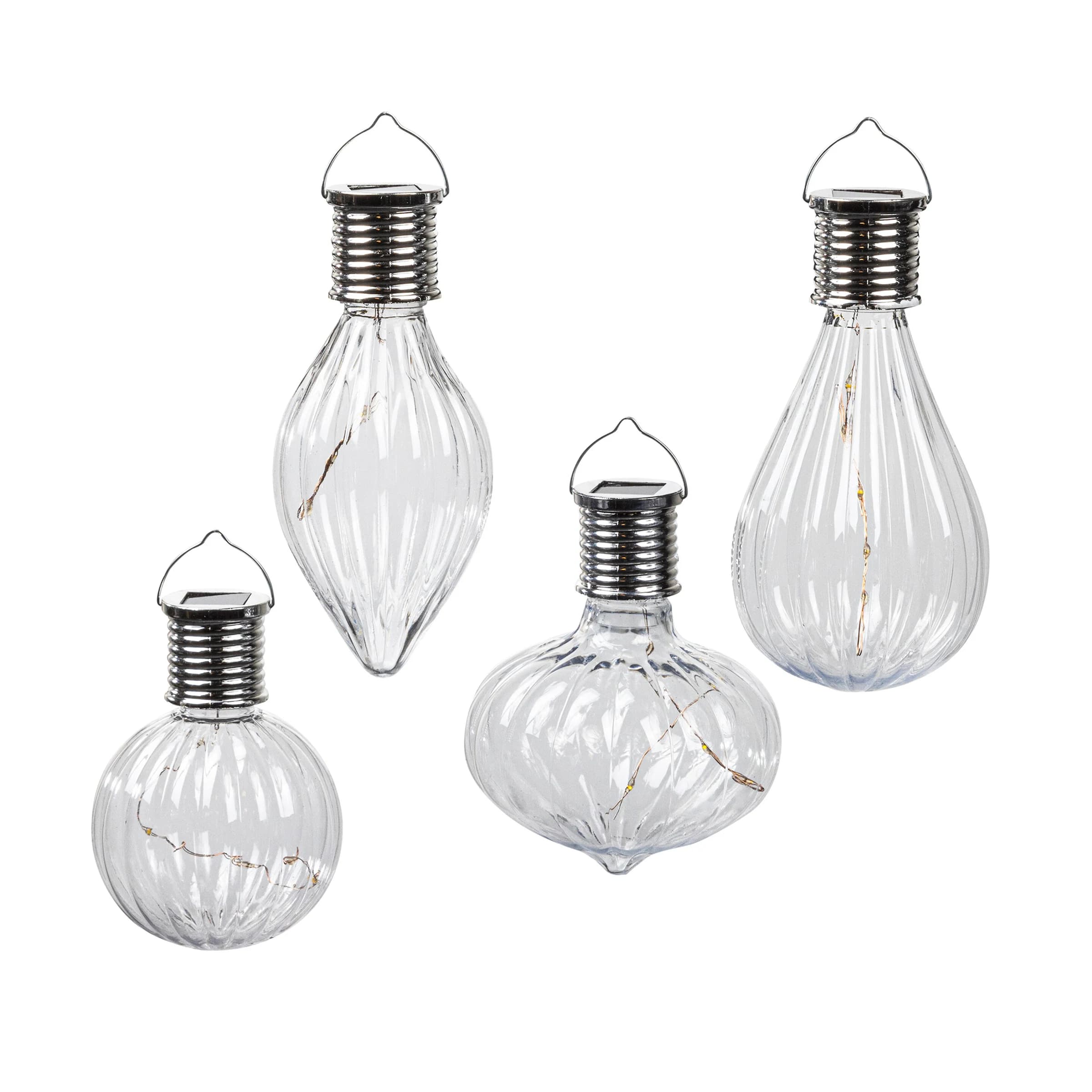 Solar-LED-Hängeleuchte "Lampen", 4-teilig. Angebot von Die Moderne Hausfrau DE.