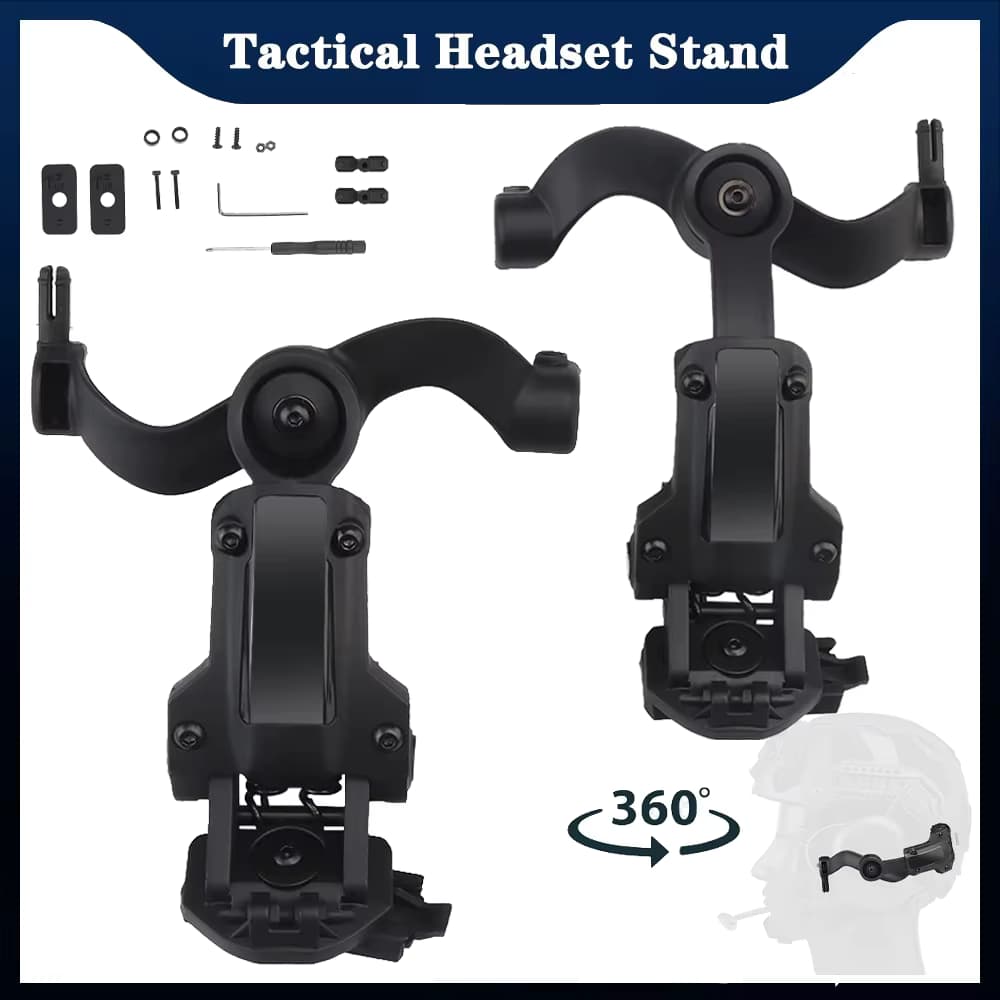 Taktischer Helm ARC Rail Adapter für M31/M32 Headsets, Airsoft Headset Helm Halterung Kit, Jagd Rotation Kopfhörer Halter
