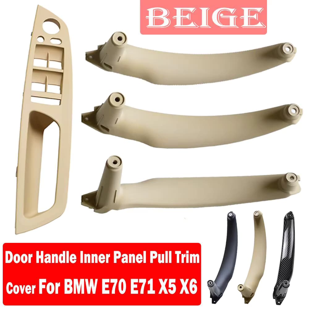 4-teiliges Set Hochwertige Türgriffe für die linke Fahrertür, Auto-Innenraum-Ersatzteile für BMW X5 X6 E70 E71 2007-2013
