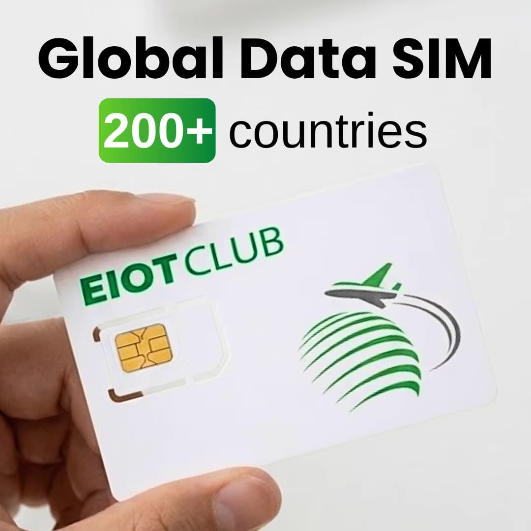 EIOTCLUB 200+ Länder Internationale Daten-SIM-Karte 5G LTE Globale Reise-SIM-Karte Nur-Daten-SIM für Reisen und Geschäftsreisen