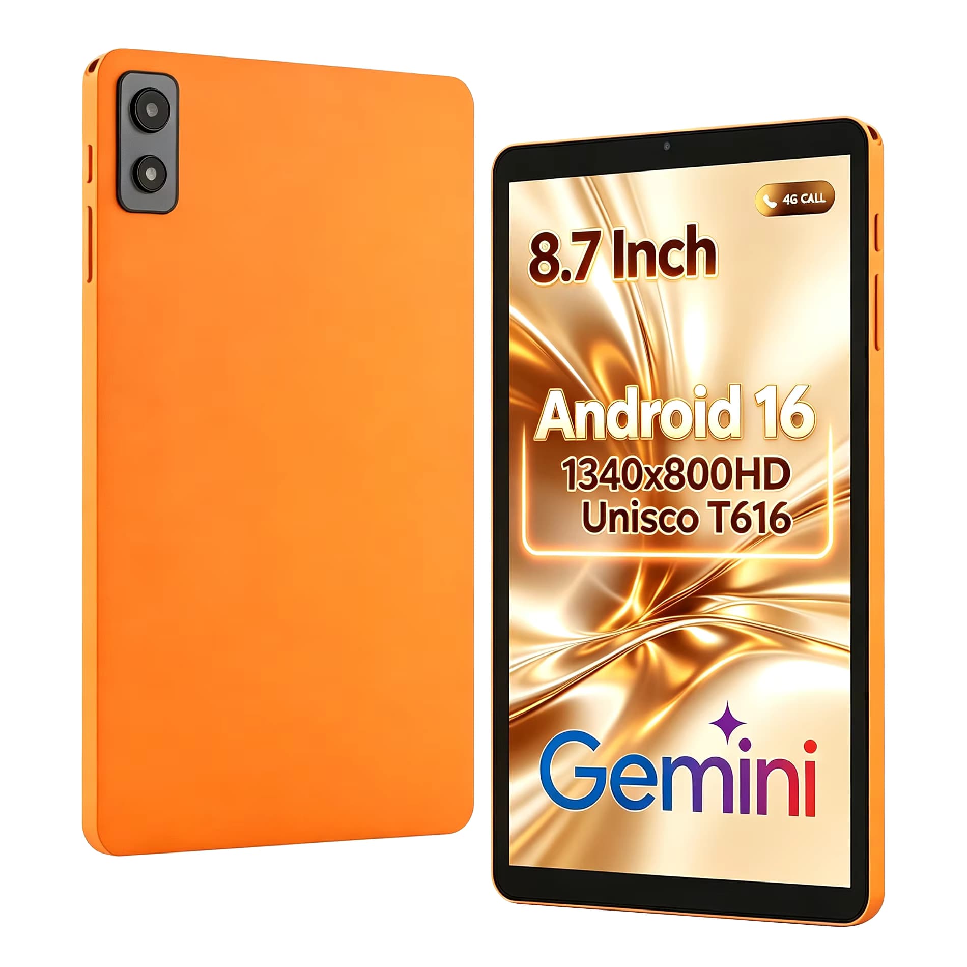 2026 Neues Android 16 4G LTE Tablet-PC 8,7 Zoll T616 Octa-Core 16GB RAM 64GB ROM 2T Erweiterbar 5000mAh 5G WiFi 90HZ GPS TF SIM Tablet