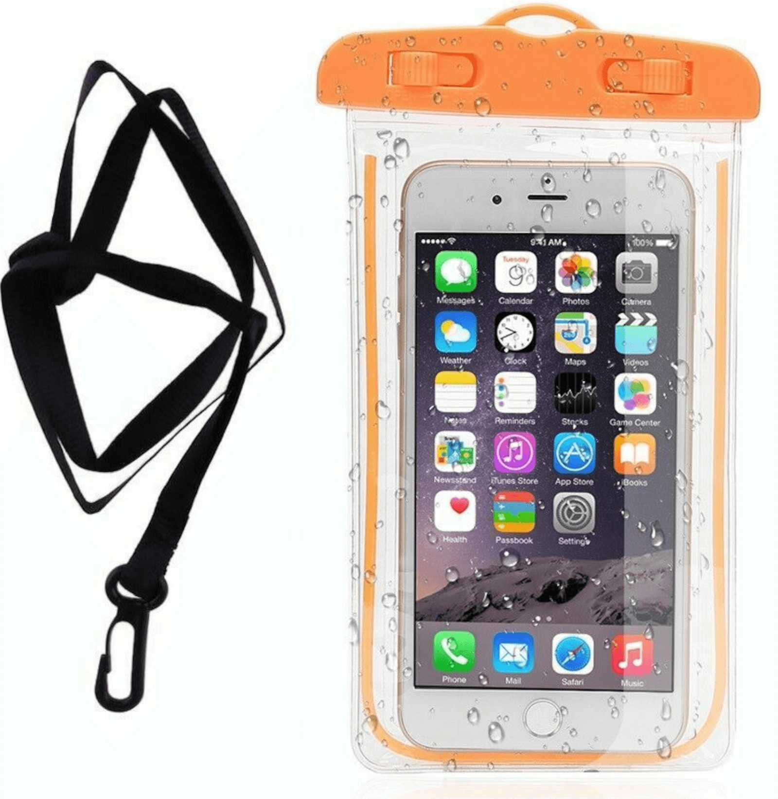 EWANTO Smartphone Hülle wassergeschützt Orange kompatibel mit iPhone 14 13 12 11 Pro XS XR X Samsung A33 A22 6,8 Zoll Handy Tasche Case WHOR-01. Offer from EWANTO DE.