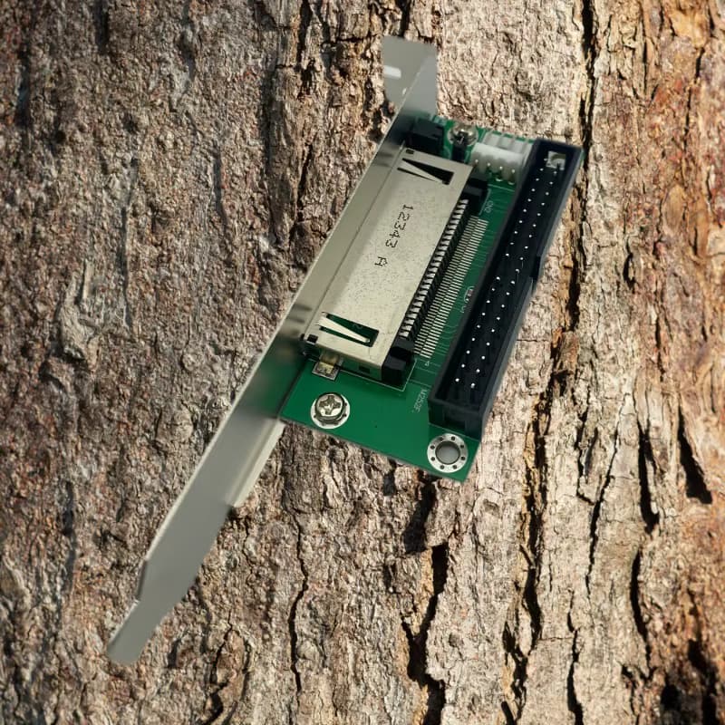CF zu 40-Pin 3,5-Zoll-IDE-Compact-Flash-Kartenadapter, bootfähiges Computerzubehör, IDE-Konverterkarte für PC, PCI-Halterung, Rückwandplatine