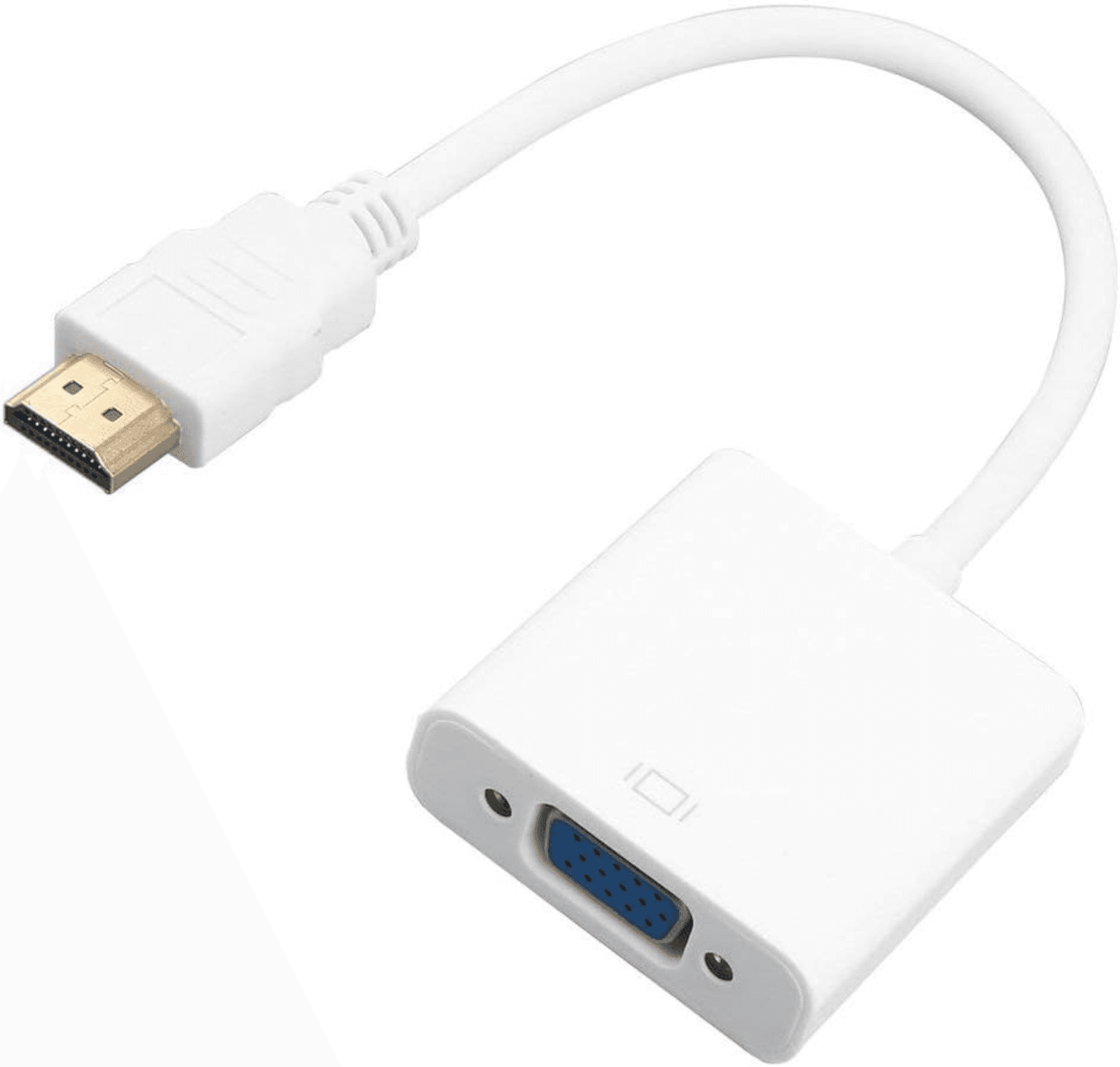 EWANTO 25 cm HDMI-zu-VGA-Videokonverter-Adapter Full HD 1080P VGA-HDMI-Kabel von Stecker zu Buchse für HDTV-PC Laptop DVD Weiß DPVK-01. Offer from EWANTO DE.