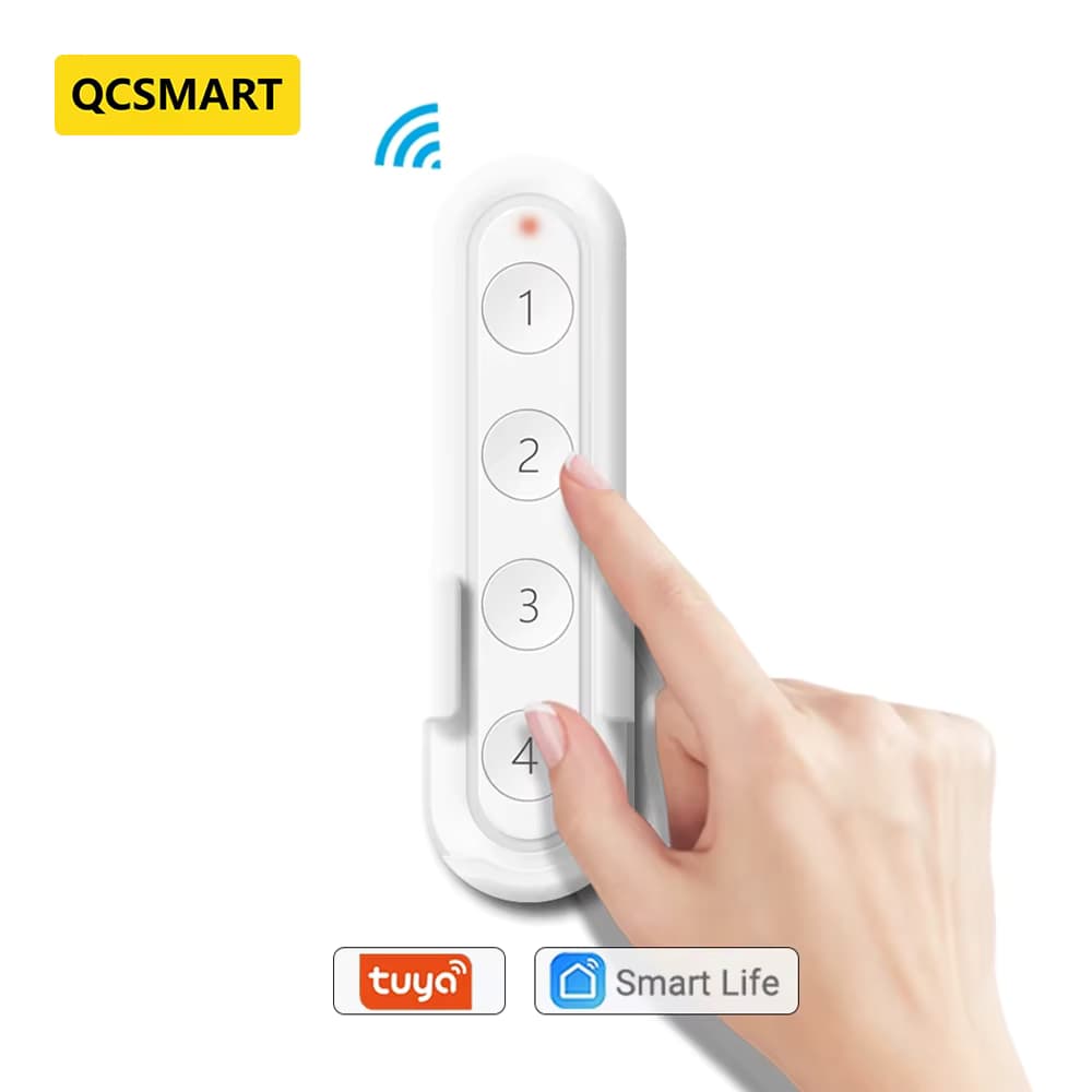 Tuya ZigBee 3,0 Wireless 4-Taste Fernbedienung Schalter funktioniert mit Conbee 2 stick iobroker Jeedom Smart Leben
