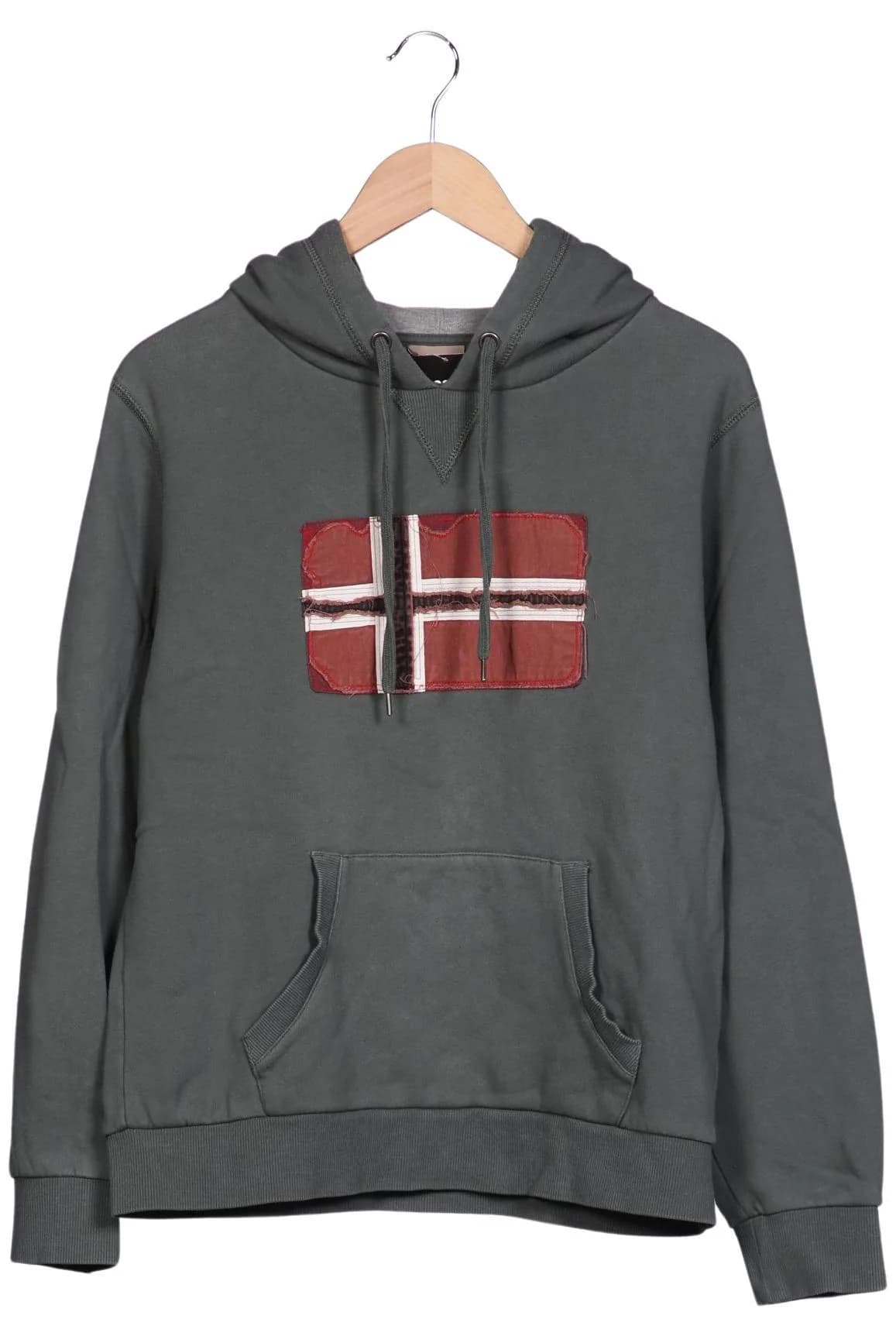 Napapijri Damen Kapuzenpullover, Grau, Gr. L