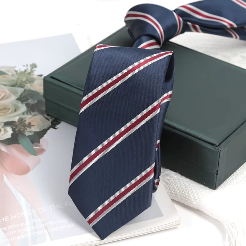 Damen und Herren JK Krawatten 6cm Klassisch Gestreift Modische Jacquard-Krawatte für Business, Hochzeit, Party, Alltag, Anzug-Accessoire, Geschenk für Männer