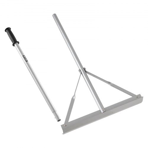 VEVOR Teerverteiler 508 mm, Teerschieber aus Alu, Splittschieber mit 1510 mm Griff, Asphaltrechen-Werkzeug zum Einebnen von Asphalt und Land, Betonpflasterung, Sandglättung, keine Zähne