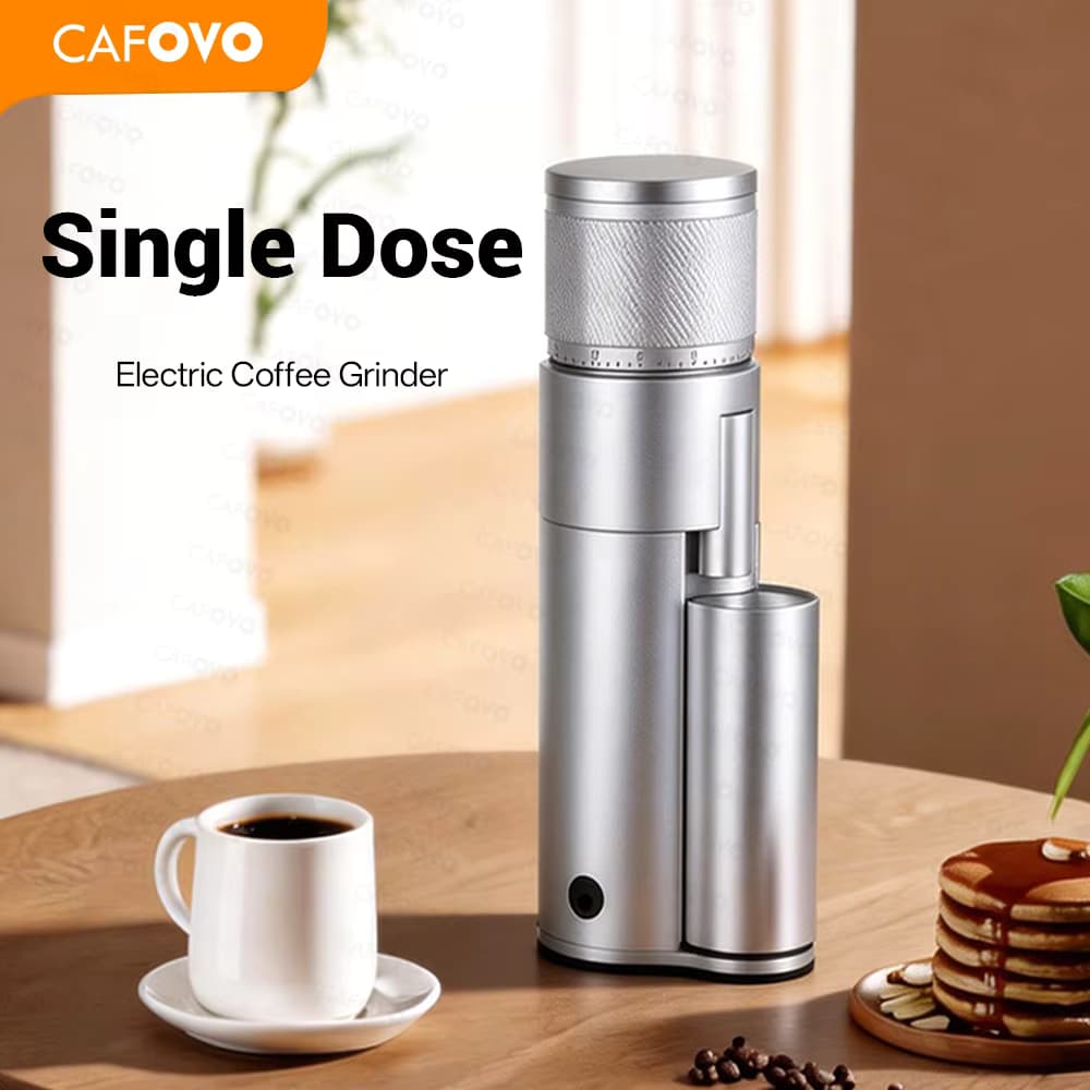 CAFOVO G248C-N Professionelle Espressomühle 48 mm 7-Kern-Einzeldosierung elektrische Kaffeebohnenmühle Mühle Maschine für Barista