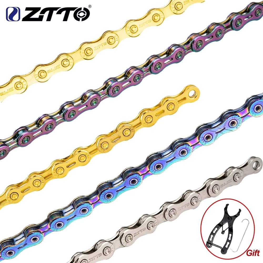ZTTO MTB Rennradkette 1/8/9/10/11/12-fach Kette 9s 10s 11s 12s Fahrradkette und Master Missing Link 106L 116L 126L