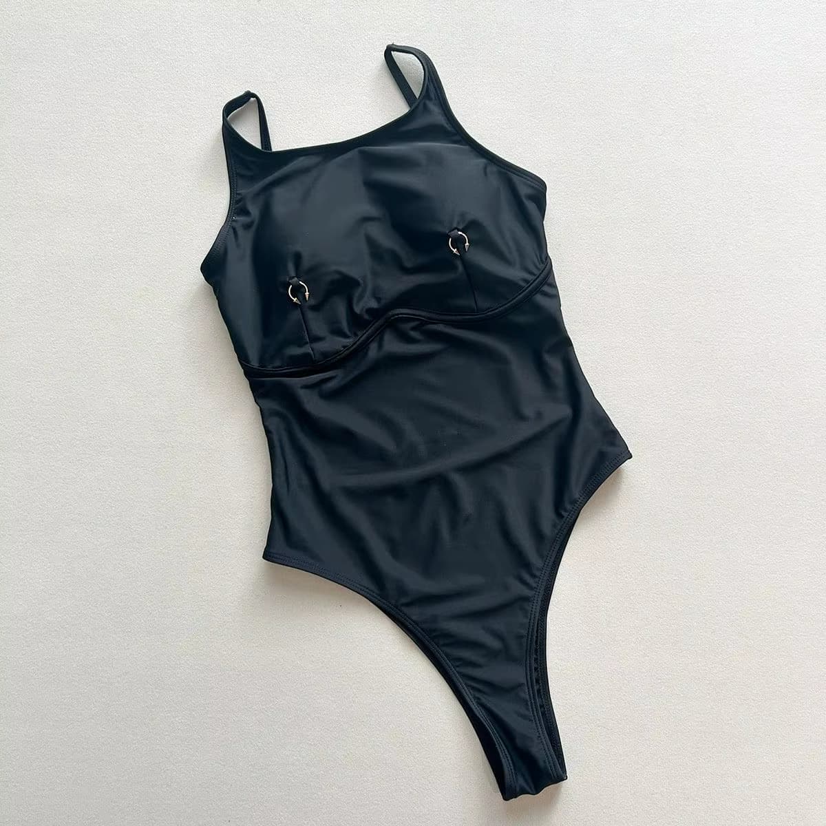 Tanga 2025, sexy Frauen, einteiliger Badeanzug, Bademode, weiblich, solide, hohe Taille, Monokini, Badeanzug, Badeanzug, Biquini, Strandmode
