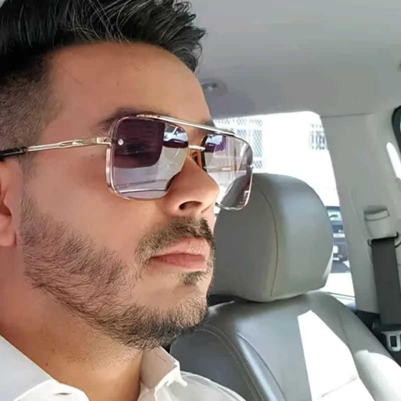 Klassische Quadratische Sonnenbrille Coole Männer Vintage Luxus Marke Design Metall Sonnenbrille Frauen Shades UV400 Oculos De Sol