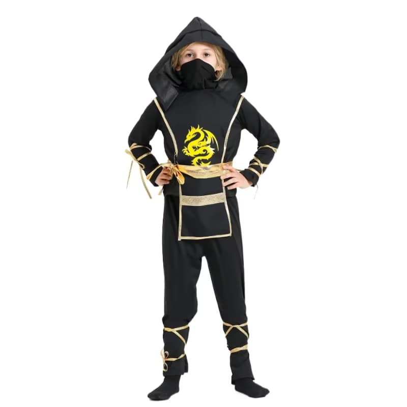 Junge Ninja Anime Kostüm Krieger Kostüme Kind Superheld Cosplay Overall Halloween Karneval Anzug 4-12 Jahre alte Jungen Kostüm