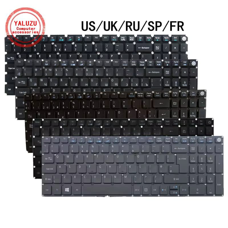 US/UK/RU/SP/FR Laptop Tastatur Für Acer V3-574G V5-591G F5-572/G F5-573 N16P8 N17Q3 N17Q2 N15Q12 N17C4 N16Q2 N15W7 N15W6 TX520