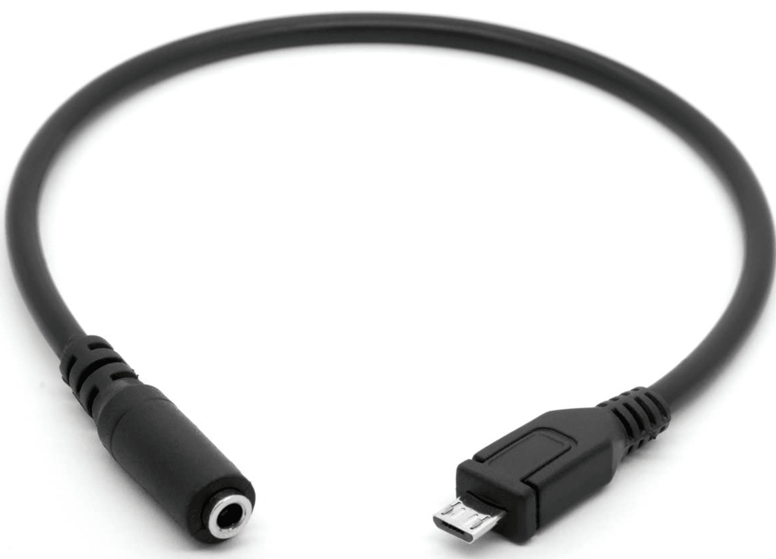 EWANTO micro USB (m) auf 3,5mm AUX (w) Klinke Audio Buchse schwarz 530mm Verlängerung Musik für Handy Laptop und Tablet MUS-01. Offer from EWANTO DE.