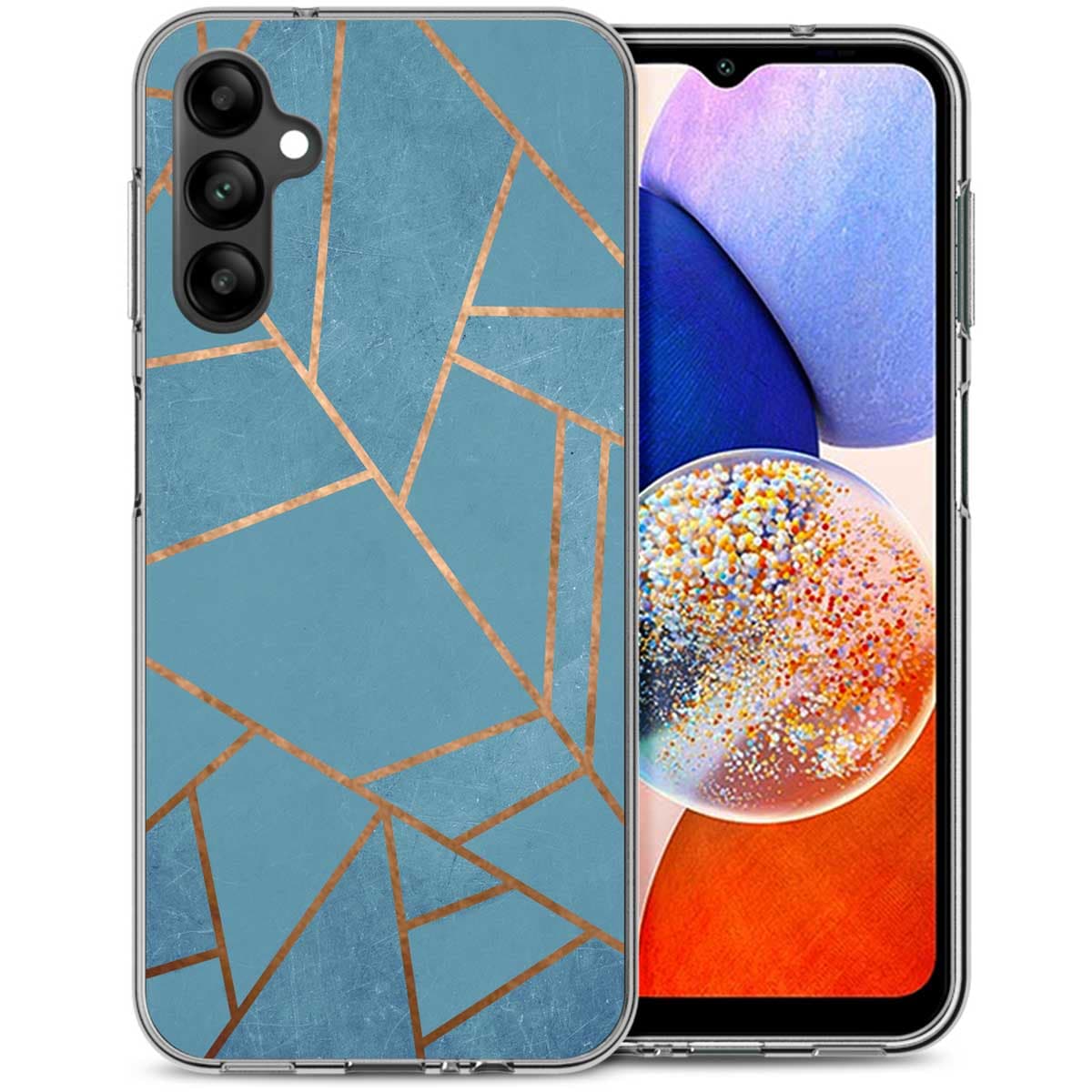 imoshion Design hoesje voor de Samsung Galaxy A14 (5G/4G) - Blue Graphic