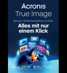 Acronis True Image Premium | 1 Jahr | 3 Geräte | auch für Handy & Tablet. Offer from 2GO Software DE.