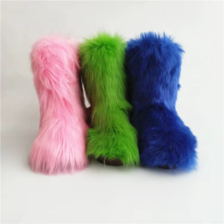 Fashion Winter Snow Boots Custom Women Faux Fur Boots Women. Tilbud fra Alibaba US.