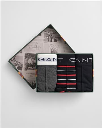 Gant Striped Trunk Boxer 3-Pack Gift Box - Black - L. Offer from Brian James.