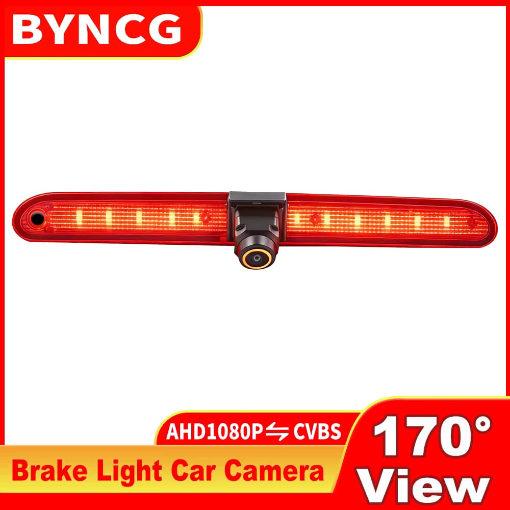 Bremslicht-Rückfahrkamera AHD CVBS 1080P IR Nachtsicht 170° ° Weitwinkel wasserdicht für Citroen Peugeot Partner 2008-2021