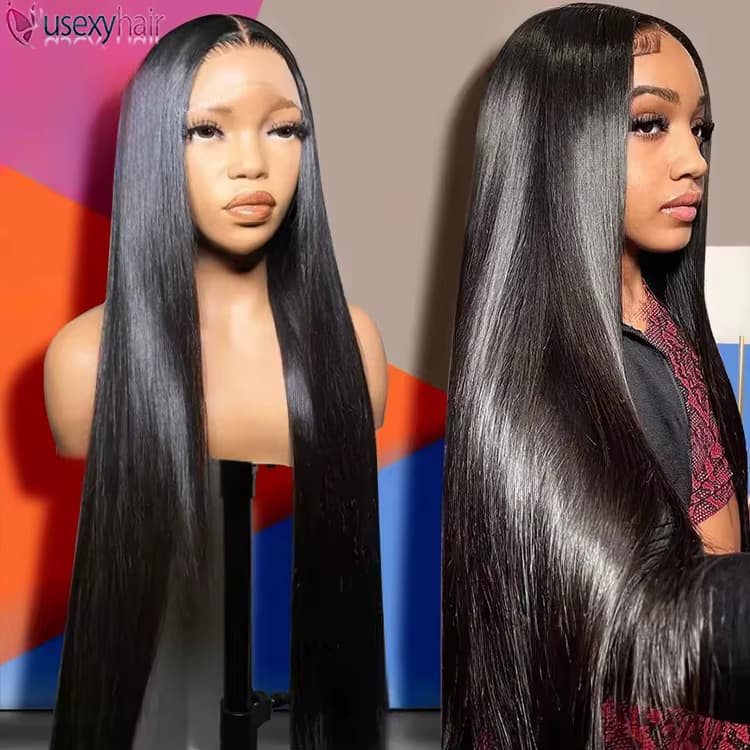 Hot Selling Glueless 13x4 Hd Lace Wigs Peruvian Hair Wig Bone Straight Smooth and Silky Raw Human Hair Wigs. Tilbud fra Alibaba US.