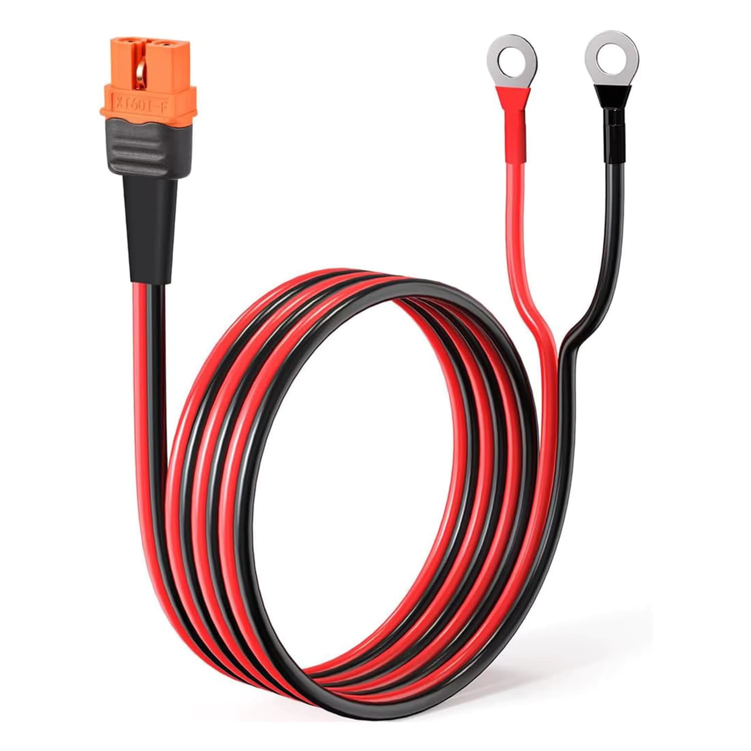 12AWG XT60i Buchse auf O-Ring-Stecker mit verzinntem reinem Draht, für RC-Batterie, tragbares Solar-Kraftwerk und Solarpanel (5