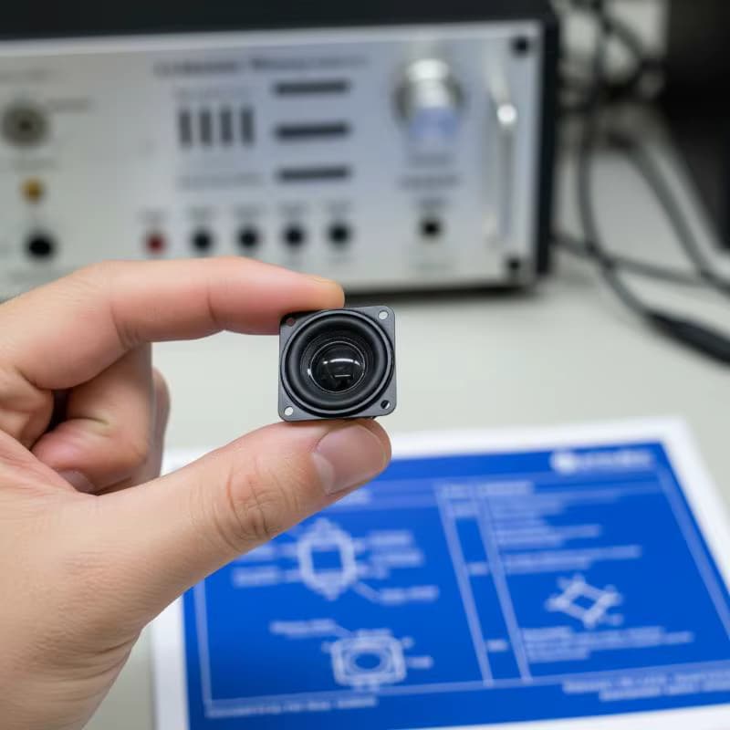 【Y】1 Stück 40mm Breitbandlautsprecher mit internem Magnet, 16 Kerne, 4 Ohm, 3W, quadratischer Bluetooth-Lautsprecher für Audiogeräte