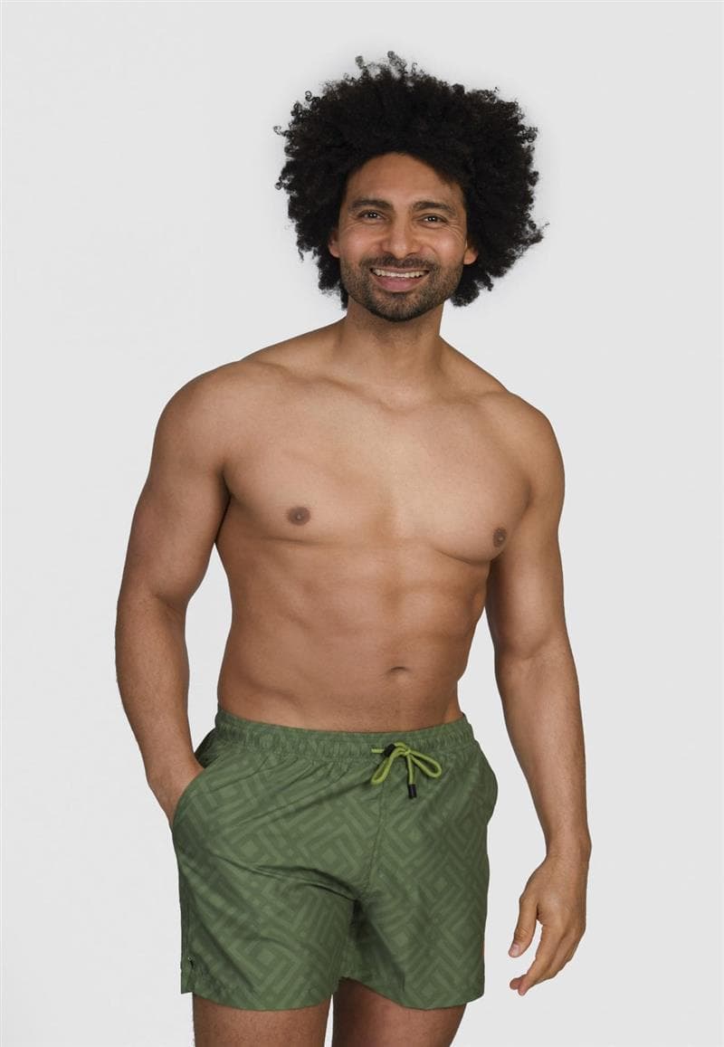 Nachhaltige Badehose mit Print. Angebot von Unipolar DE.