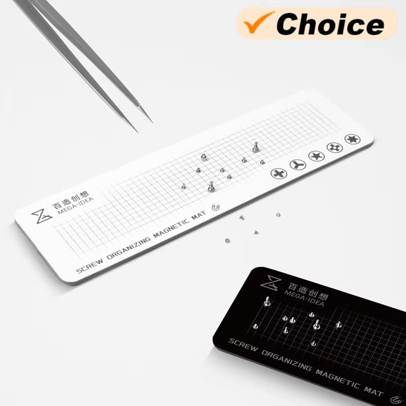 QIANLI MEGA-IDEA Schraube, weiche magnetische Aufbewahrungsarbeitmatte für Handy, Computer, Tablet, Reparatur, Schrauben, Sammelpad-Werkzeug