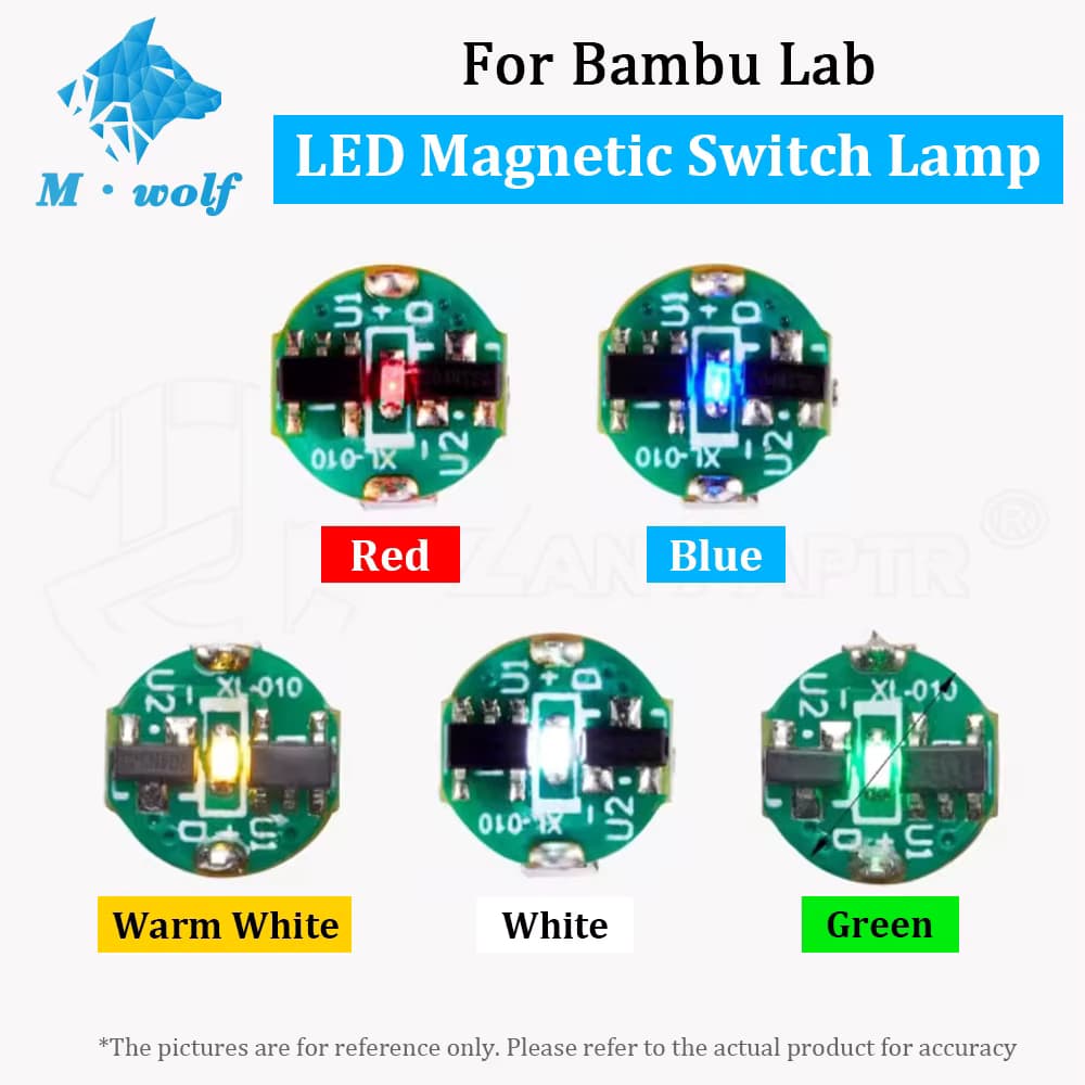 Magnetische LED-Lampe Einzelform LED-Licht für 3D-Drucker-Zubehör DIY-Modell Fünf Farben Licht Beleuchtungschip Magnetschalter