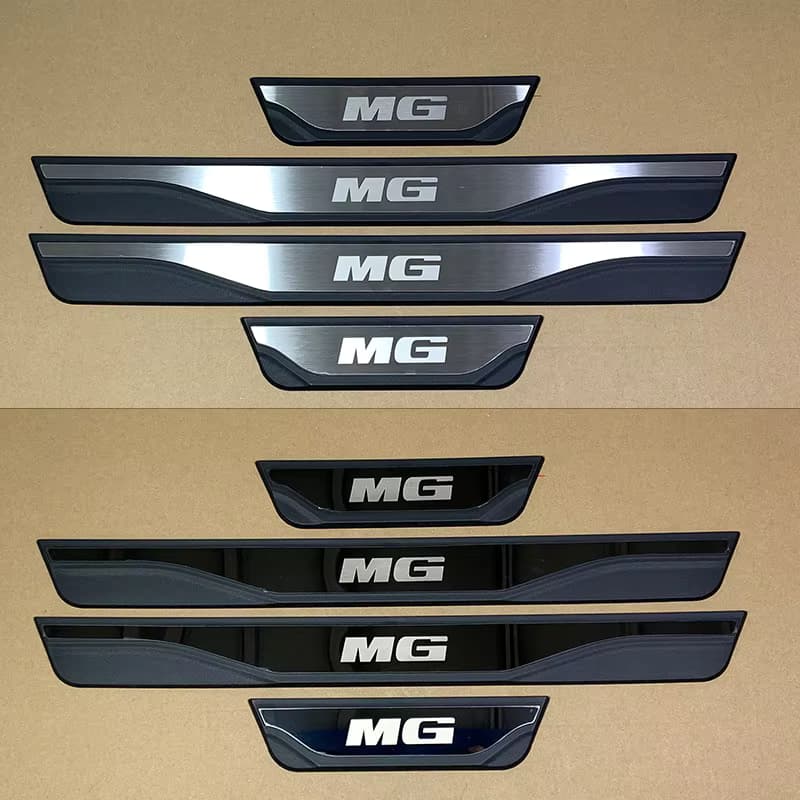 Für MG ZS MG4 MG5 HS MG3 EV 2018-2026 2027 Türschwellerplatten Edelstahl Kunststoff Styling Auto-Aufkleber Innenausstattung Autoteil