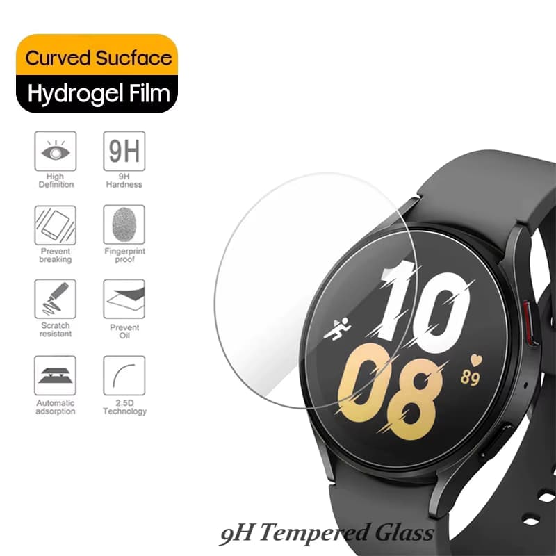 5PCS gehärtetes Glas für Samsung Galaxy Watch 7 6 5 4/40mm 44mm/klassische HD-Displayschutzfolie für Galaxy Watch 7 Ultra 47mm