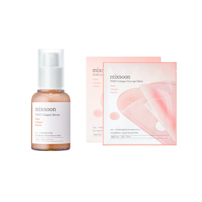 mixsoon - PDRN Collagen Serum + Hydrogel Mask*5pcs Set. Oferta de Stylevana PT.