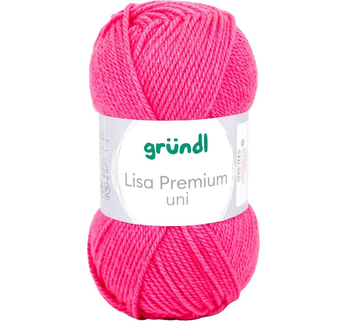 Wolle "Lisa" - Neon-Pink