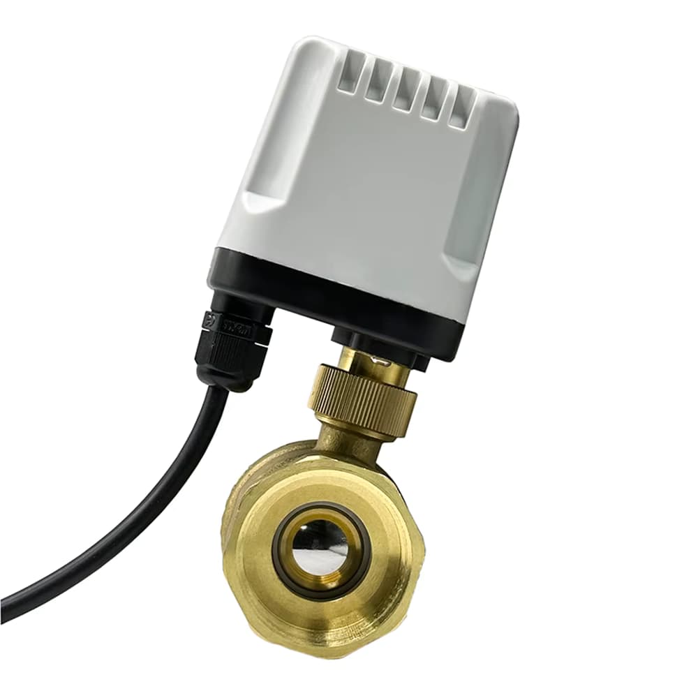 1/2" 3/4" 1" 2" IP65 Wasserdichter motorisierter Kugelhahn 3-Draht 2 Steuerung Messing Elektrischer Kugelhahn Metallmotor mit großem Drehmoment