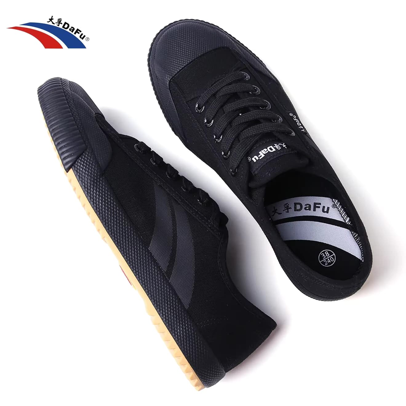 Dafu Schuhe klassische Turnschuhe Kampfkunst alle Balck Schuhe verbessert