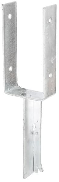 UPfostenträger mit Betonanker aus TEisen 91 mm