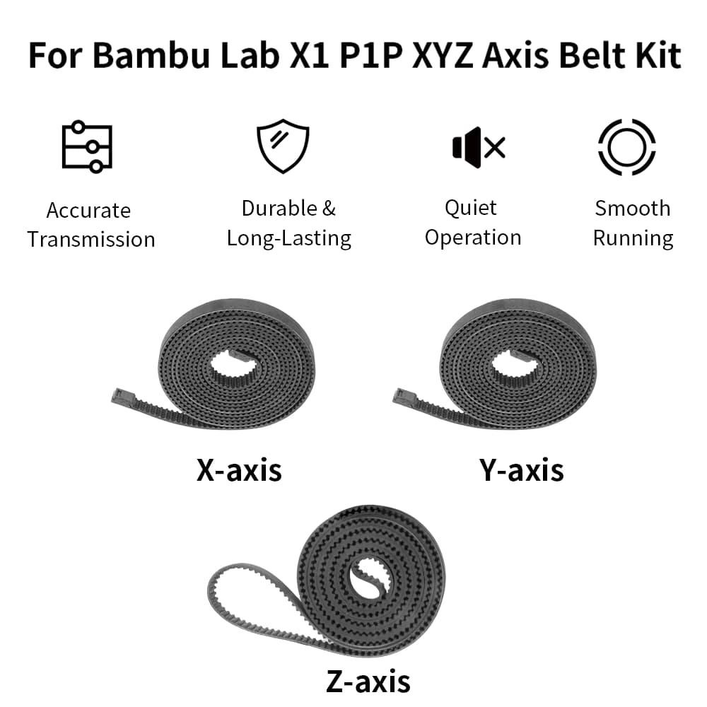 3D-Zahnriemen für Bambu Lab X1 X1S P1P P1S Synchronriemen aus Glasfaser-Gummi X Y Z Achse 6mm/10mm Breite Riemen 3D-Drucker Teile