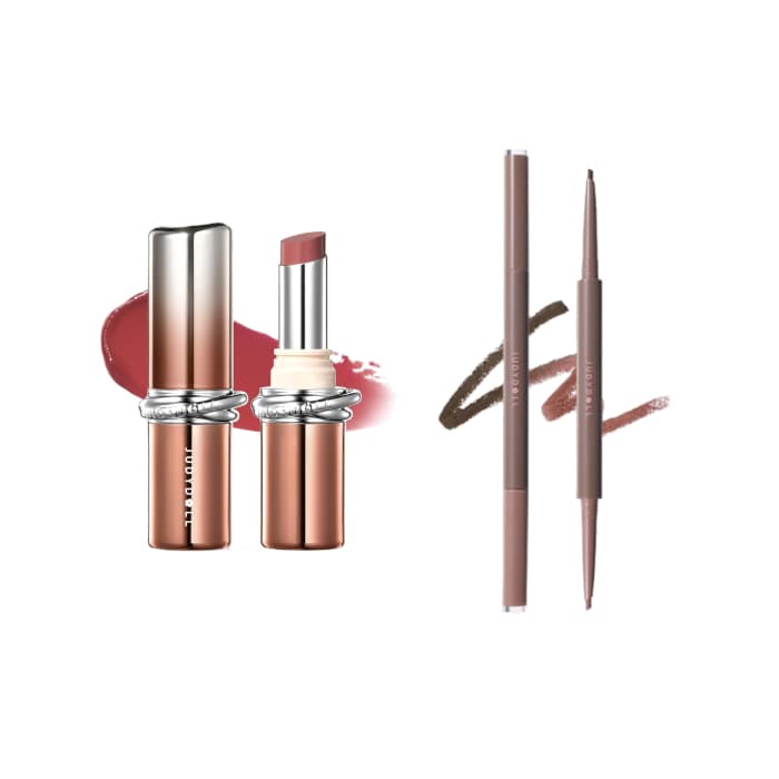 Judydoll - PDRN Stay Shine Lipstick - 3g - 102 Effortless Nude (1ea) & Dual-Ended Gel Eyeliner Pencil - 0.12g - 02 Caramel.... Oferta de Stylevana PT.