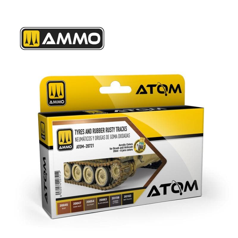 ATOM Tyres and Rubber Rusty Tracks Set. Angebot von Modellbau-Universe - die Adresse für Modellbau.