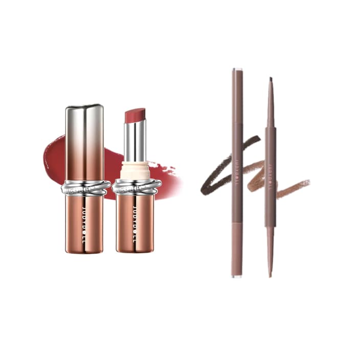 Judydoll - PDRN Stay Shine Lipstick - 3g - 105 Confident Nude (1ea) & Dual-Ended Gel Eyeliner Pencil - 0.12g - 01 Natural Nude. Oferta de Stylevana PT.