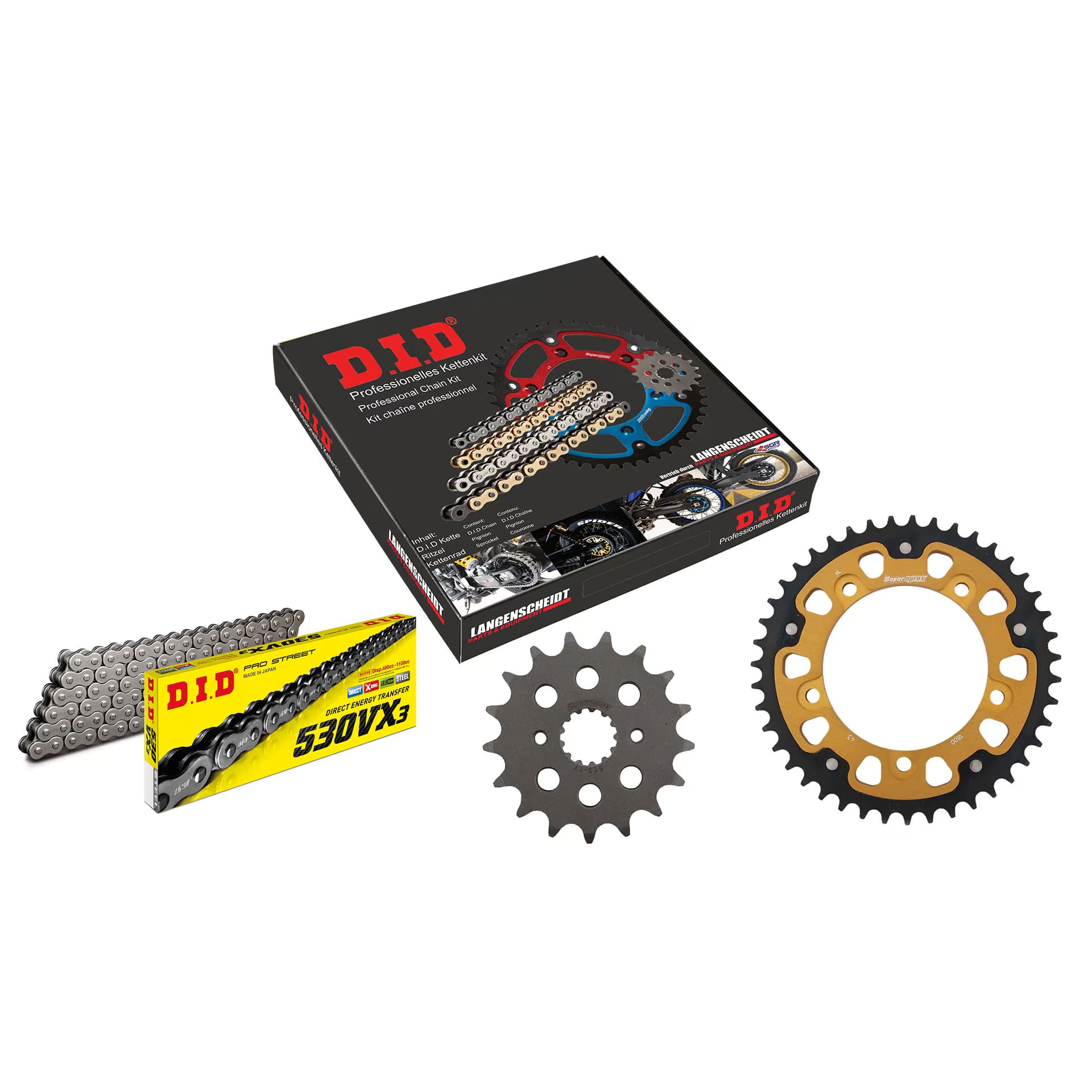 D.I.D. Supersprox Kettenkit Stealth 530VX3 Niet X 17/43/112 gold für Suzuki GS - Motorradteile & Ersatzteile - Kraftübertragung. Offer from Polo-motorrad DE.