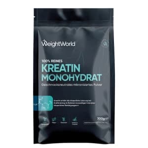 Kreatin Monohydrat Pulver online kaufen 300 g | 500g | 1000 g. Offer from WeightWorld DE.