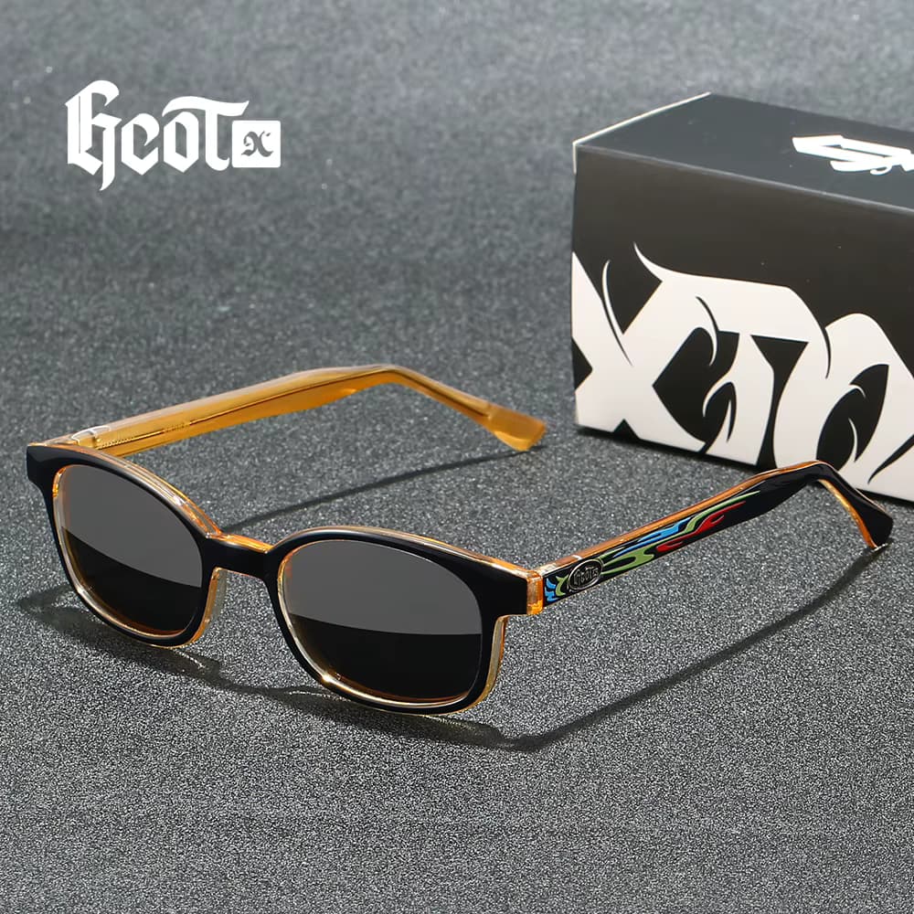 GCOTX Vollrand-polarisierte Sonnenbrille für Damen und Herren, 9 Farben, Modell 395
