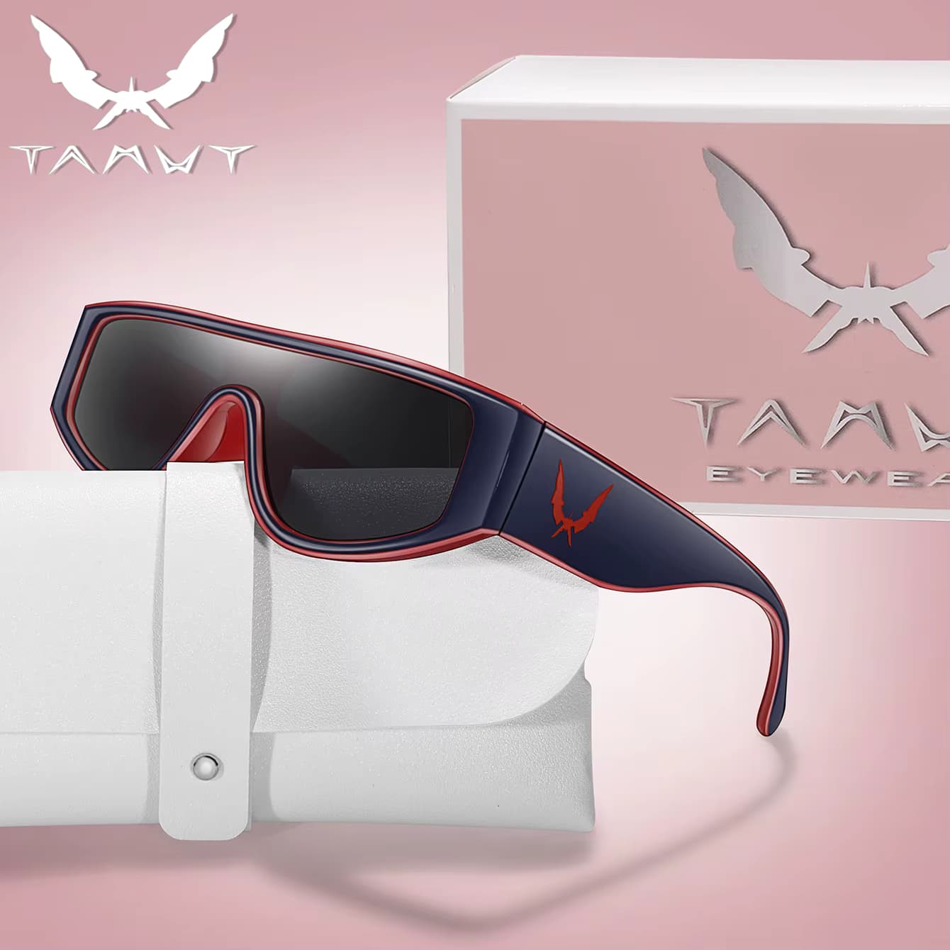 Modische Marken-Sonnenbrille für Damen Kleiner Rechteckiger Rahmen UV400-Schutz Tägliches Outfit INS-Stil Outdoor Reise Mit Box