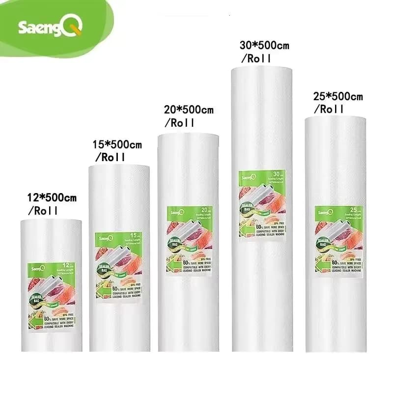 Saengq Vakuum beutel für Lebensmittel Vakuum ierer Lebensmittel frisch lange haltbar 12 15 20 25 30cm * 500cm Rollen/Los Beutel für Vakuum ver packer