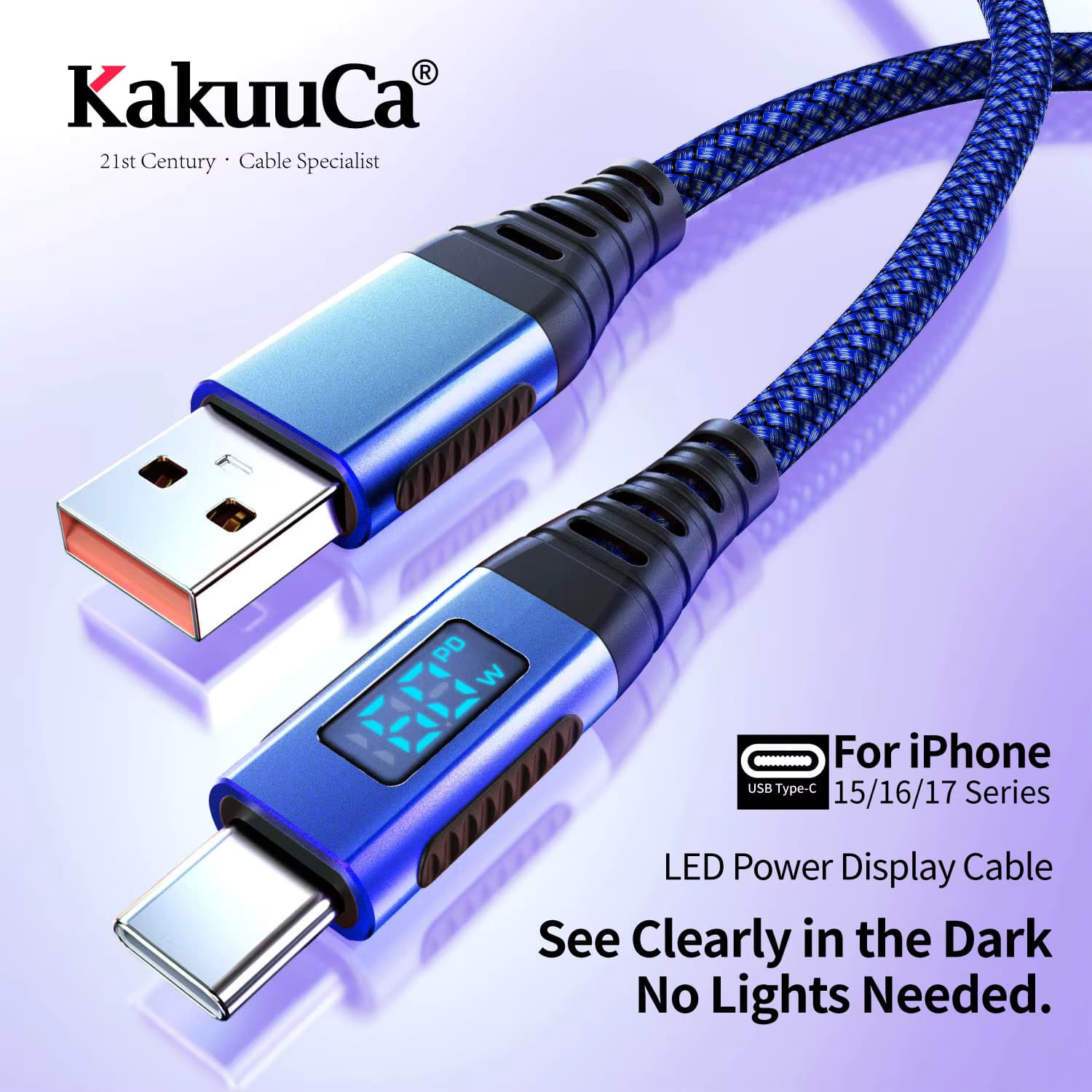 USB Typ-C Kabel, USB-C zu USB 3.0 Kabel Typ C Schnellladung und Synchronisation für iPhone 17 16 15 Plus Pro Max, Galaxy S25, Huawei P40