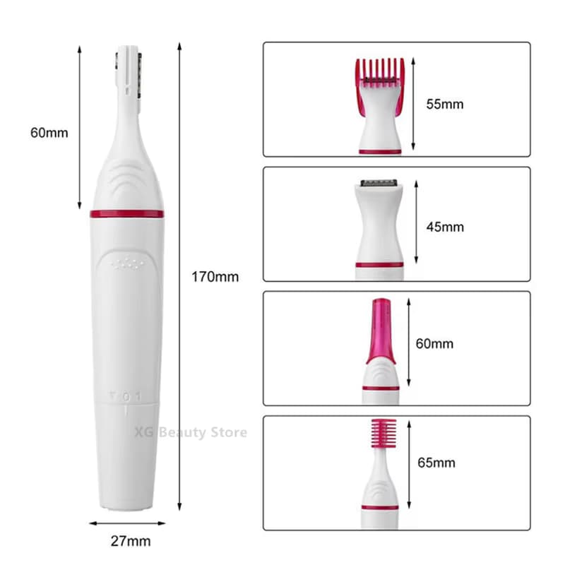5 In 1 Elektrische Epilierer Für Frauen Multifunktions Haarentferner Rasierer Rasierer Für Augenbraue Unterarm Bikini Bein Depilador feminino